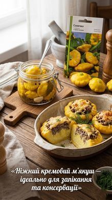 Насіння патисона Сонечко 2 г, Імперія насіння - фото упаковки