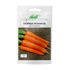Насіння моркви Монанта 1г, Професійне насіння - фото упаковки
