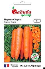 Насіння моркви Скарла 3г, Садиба - фото упаковки