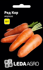 Насіння моркви Ред Кор 10г, Леда Агро - фото упаковки