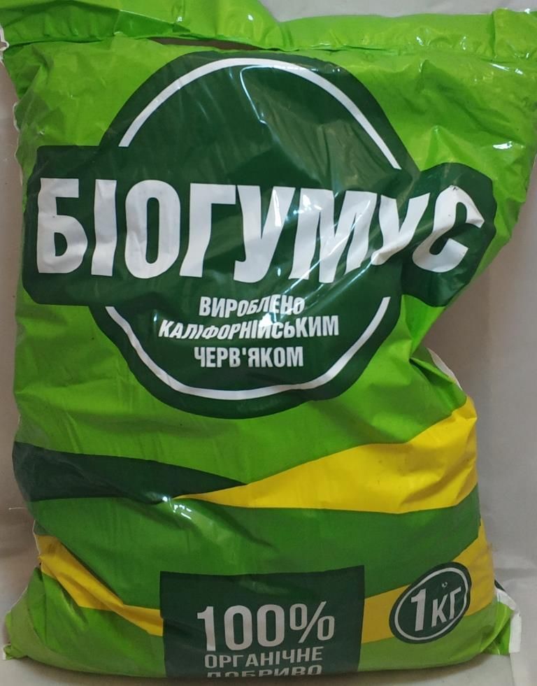 Удобрение Биогумус 1кг, Киссон - фото упаковки
