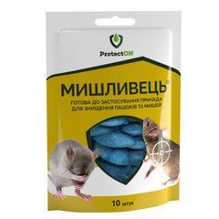 Родентицид Мишливець 10шт, ProtectON - фото упаковки
