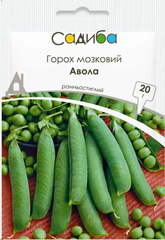 Насіння гороху Авола 20г, Садиба - фото упаковки